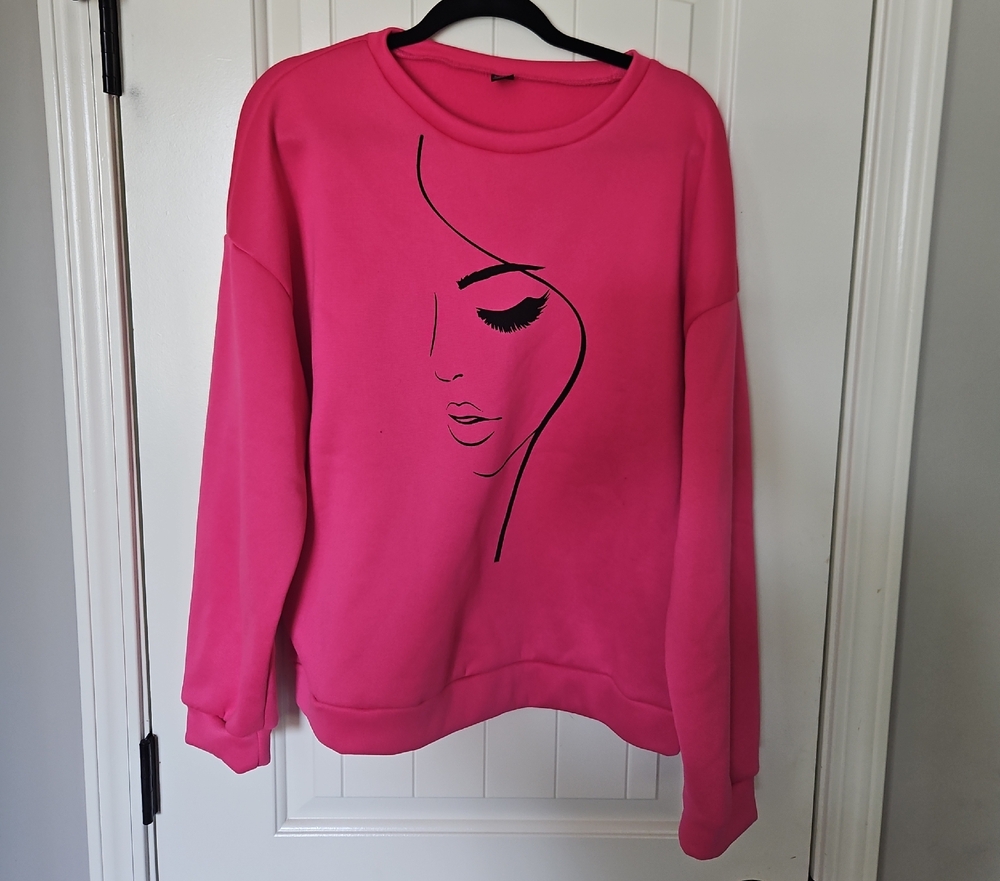 Pink Graphic Sweatshirt